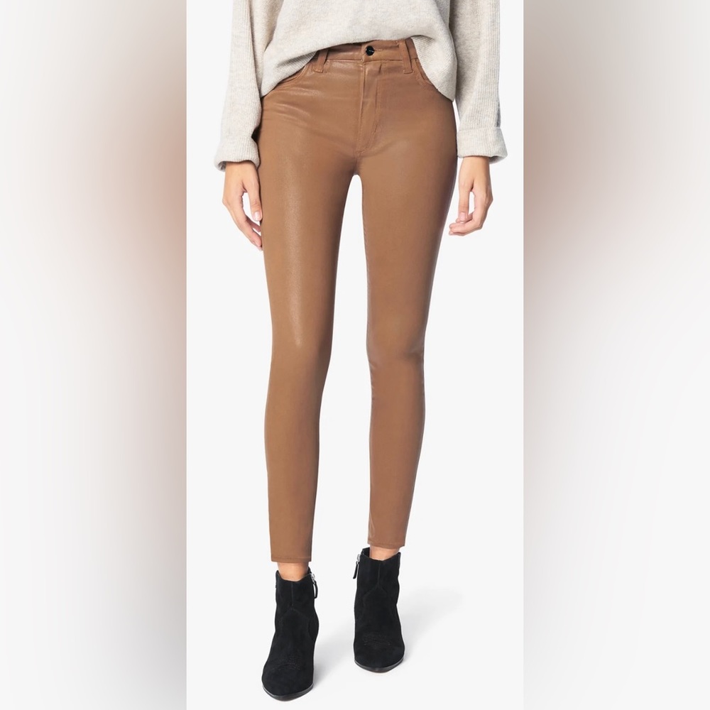 Joe’s Jeans High Rise Skinny Coated Maple Jeans